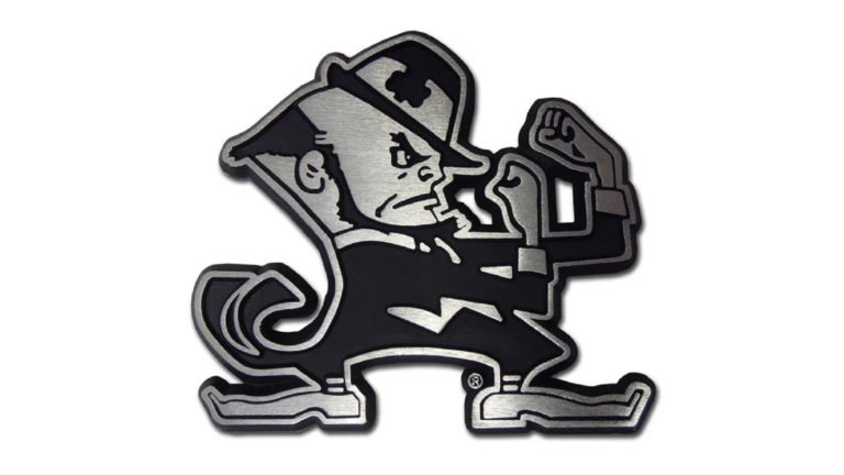 Mẫu thiết kế logo giáo dục Notre Dame Leprechaun 4