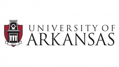 Mẫu thiết kế logo về giáo dục UNIVERSITY OF ARKANSAS 1