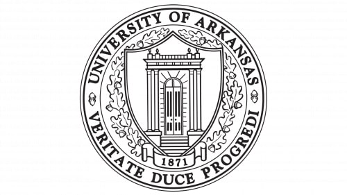 Mẫu thiết kế logo về giáo dục UNIVERSITY OF ARKANSAS 5