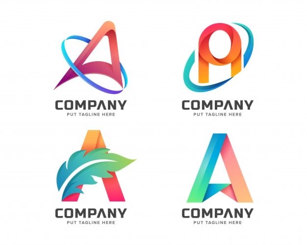 mẫu thiết kế logo chữ a 03