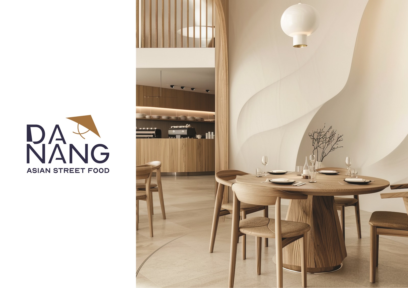 thiết kế logo Da Nang Restaurant - Mondial Agency